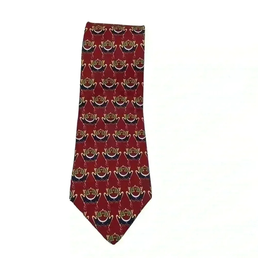 Fendi silk tie made in Italy